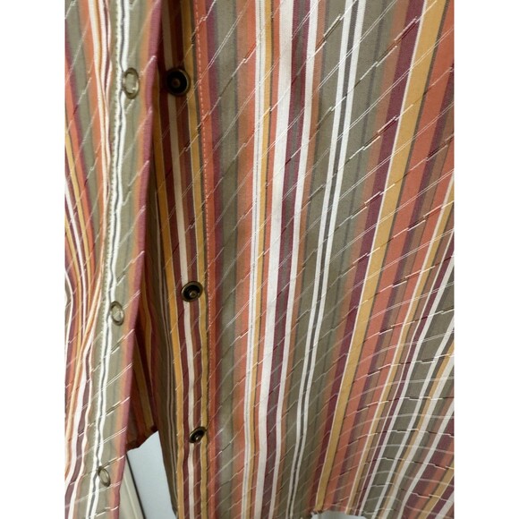 Alfred Dunner Women’s 24W Striped Button Front Shirt Top 3/4 Sleeve Cotton Blend - Picture 10 of 10